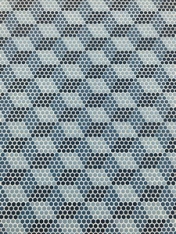 Geometro Coastal Bordeaux, Recycled Glass Tile